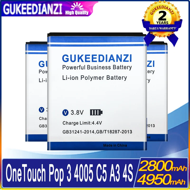 Аккумулятор для Alcatel One Touch 4005 Glory/2T OT 997 997D Pop C5/A3 XL 9008 9008X/Pop 3 5 дюйма |