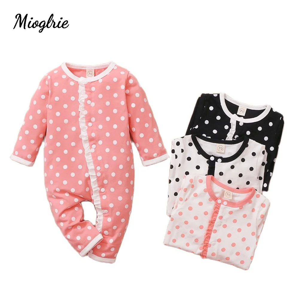 

Одежда для новорожденных с длинным рукавом Mioglrie 2022, Одежда для новорожденных девочек, боди-костюм, комбинезоны с оборками для новорожденных...