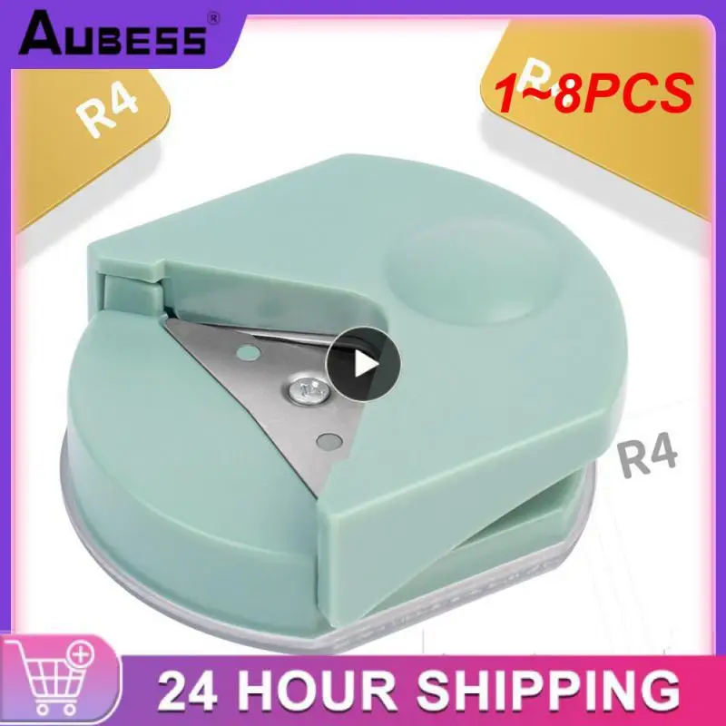 

1~8PCS Corner Rounder R4 Corner Punch Portable Paper Trimmer Cutter For Cards Photo Cutting DIY Craft Scrapbooking Tools