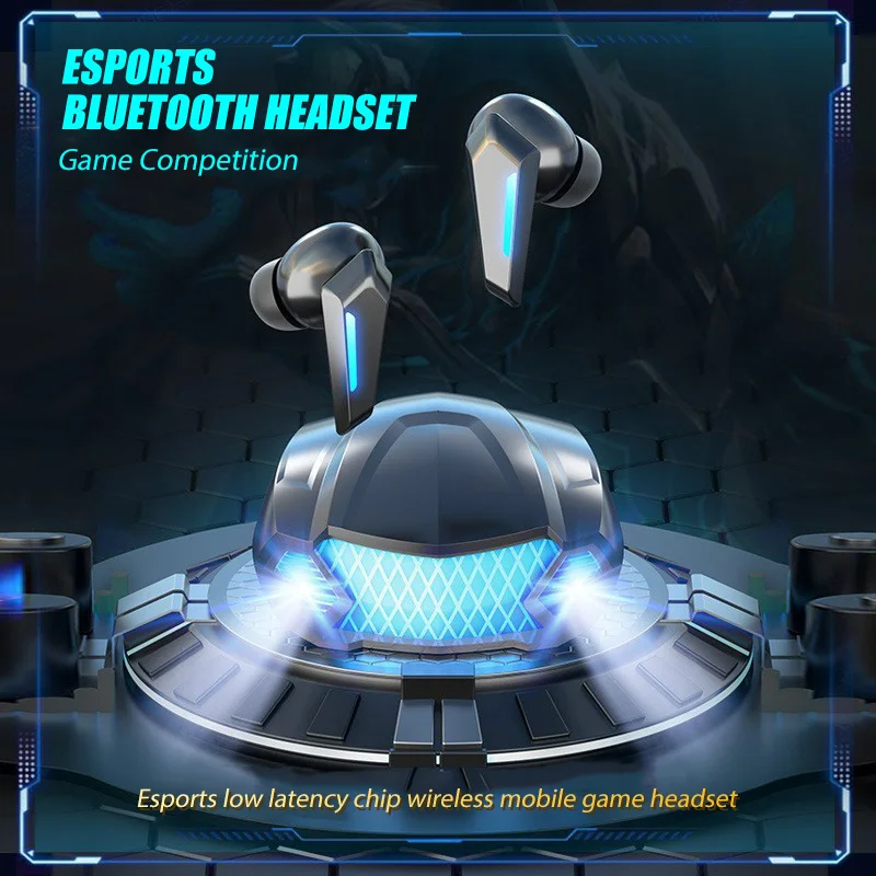 

Игровые наушники M5 TWS, Bluetooth 5,2, профессиональные геймерские Bluetooth наушники с низкой задержкой и микрофоном, стерео Hi-Fi гарнитура 9D