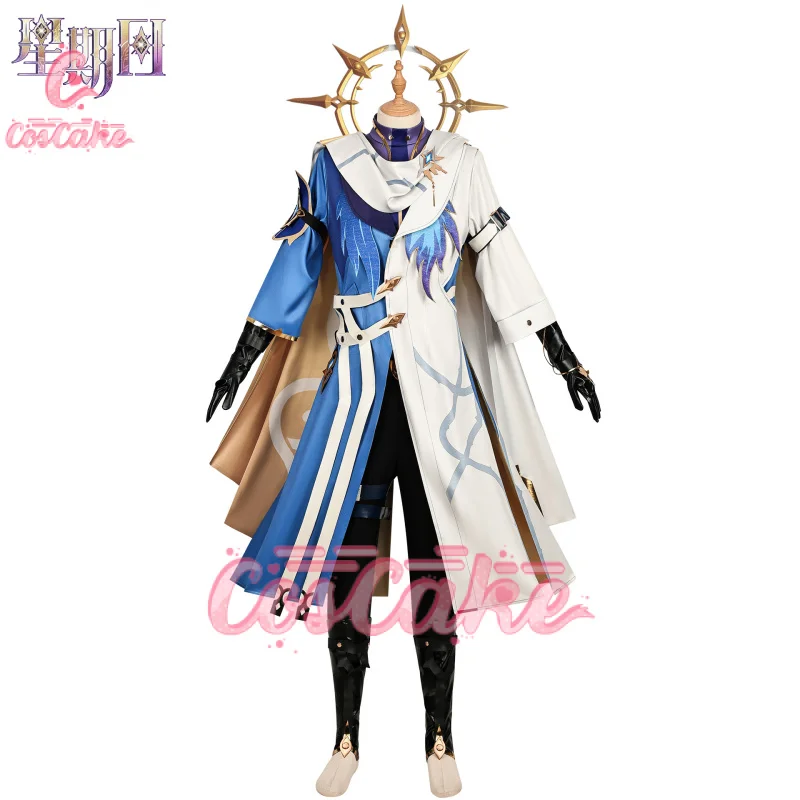 Honkai Star Rail Sunday Косплей Костюм Новые скины Униформа Сине-белое пальто Серьги