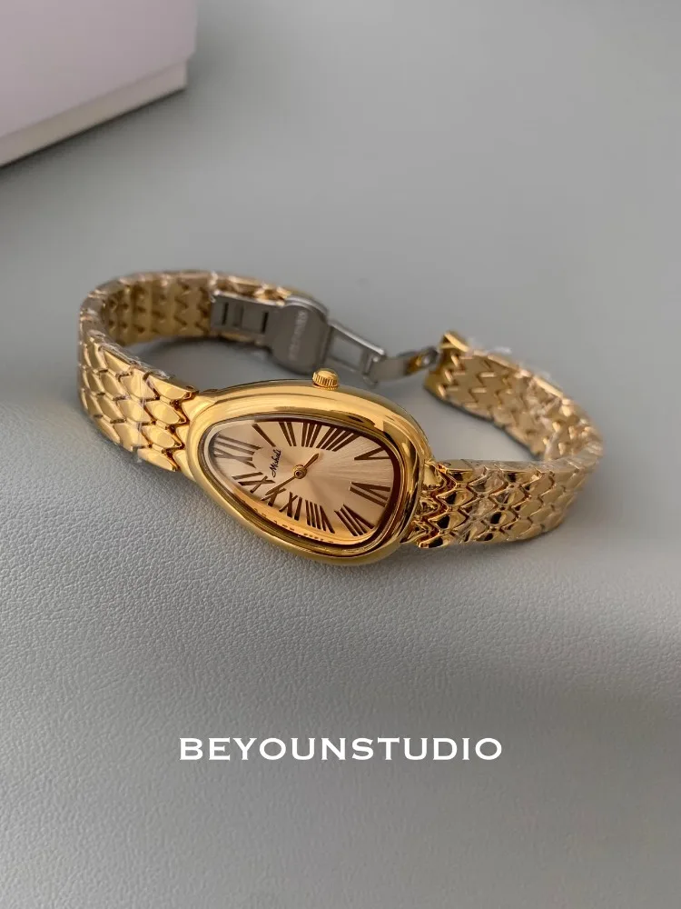 2024 новые женские часы-браслет винтажные кварцевые часы японский механизм со