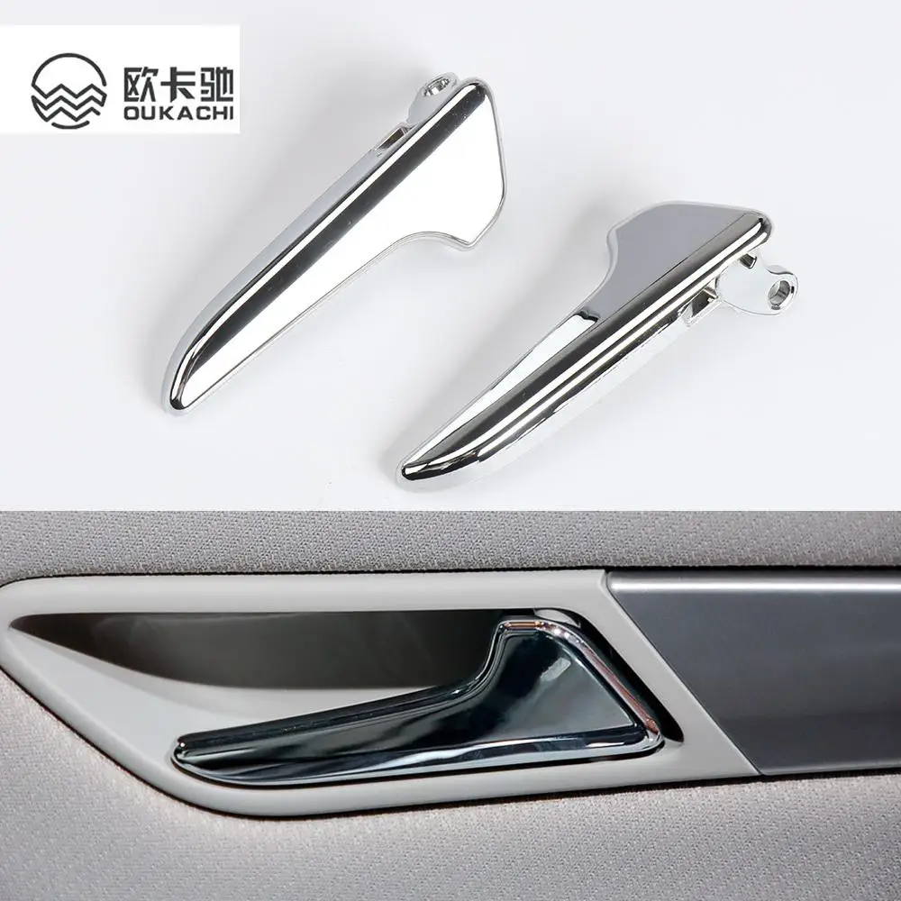 

Chromed Car Inner Interior Door Handles For Mercedes-Benz A-Class W169 B-Class W245 Panel Trim Pull Bar