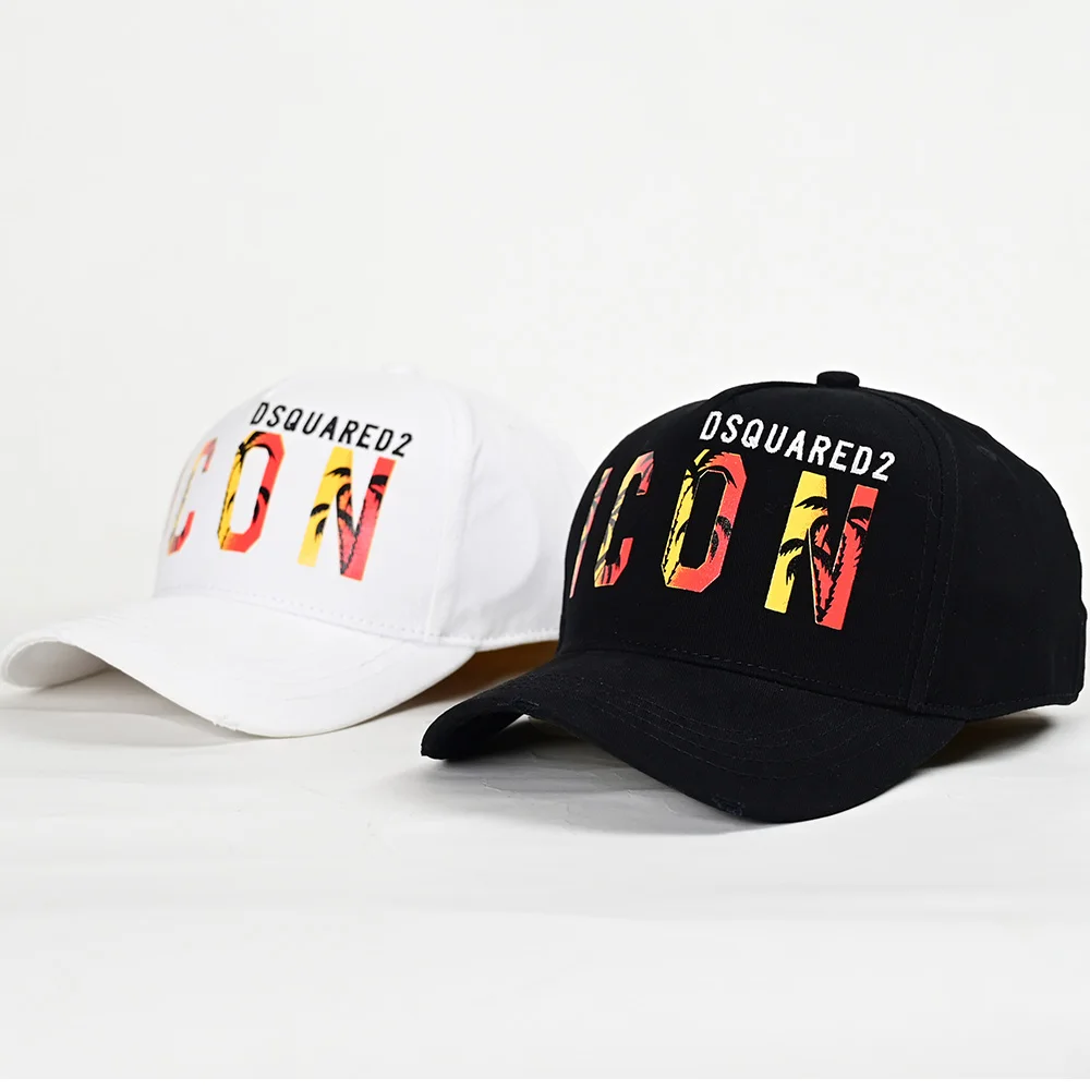 

New printing logo trend DSQ2s peaked cap baseball cap curved brim embroidery summer men's and women's fashion all seasons