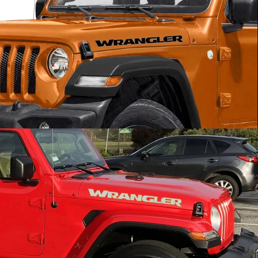 Наклейки для двигателя Jeep Wrangler JK JL TJ YJ Unlimited Sahara