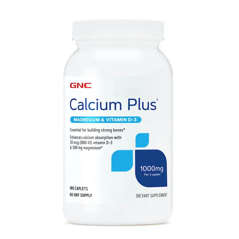 

Free shipping Calcium Plus 1000 mg 180 capsules with Magnesium & Vitamin D-3