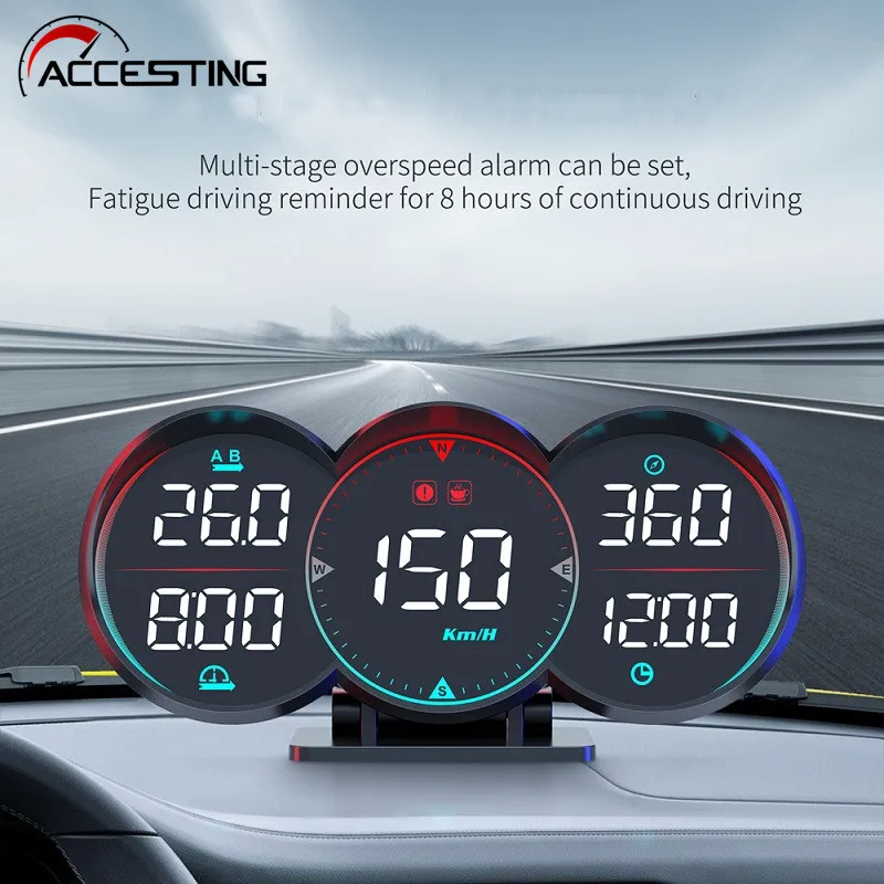 

GPS-навигатор Автомобильный, 5 дюймов, спидометр, превышение скорости