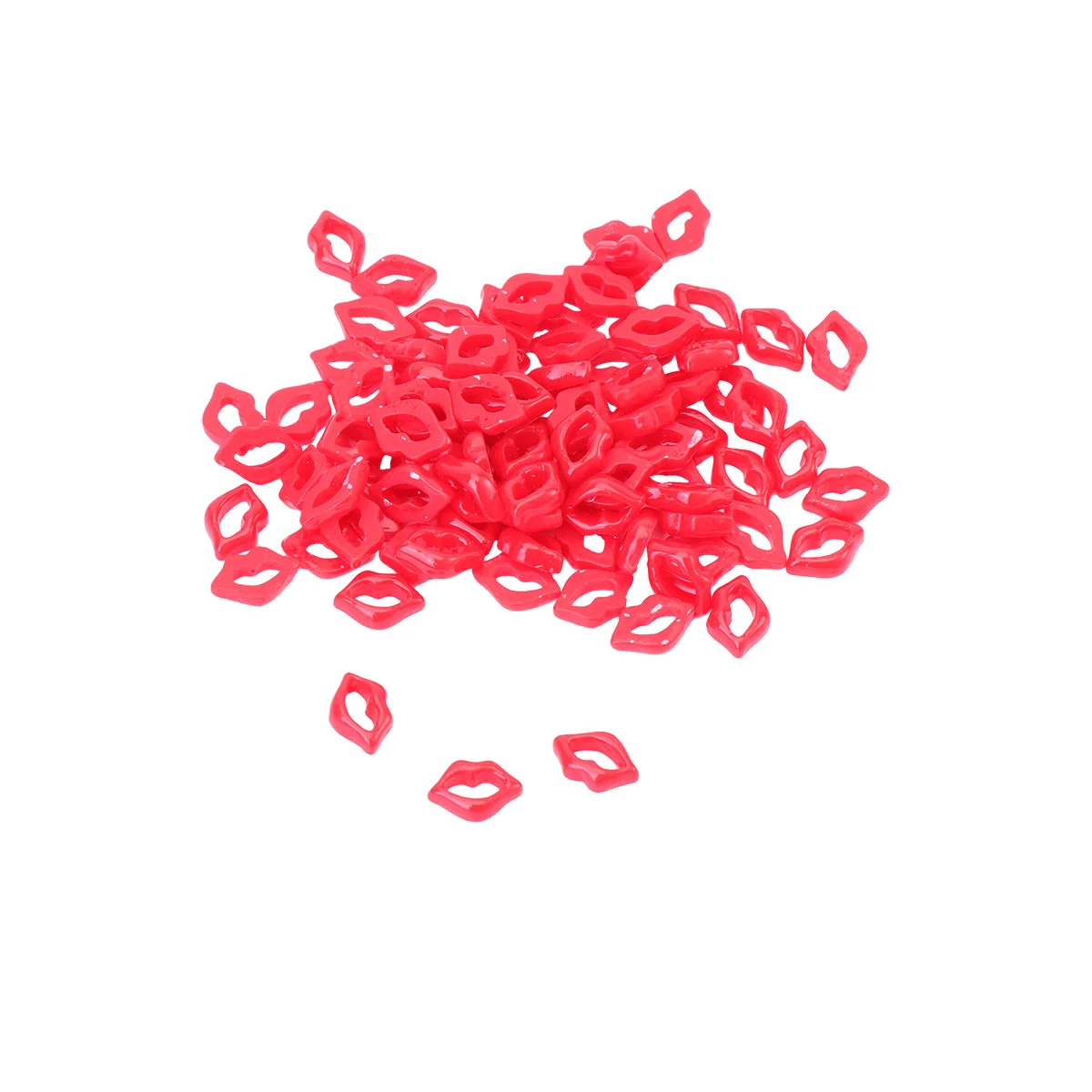 

Charms Case Resin Charm Flatback Red Lips Shell Bead Diy Backs Flat Clothes Accessory Lip Decor Accessories Ornament Flatbacks
