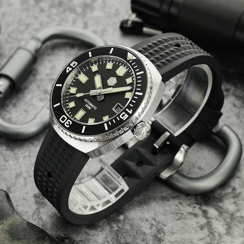 Men's watch fully automatic mechanical table diving table abalone luminous SN045