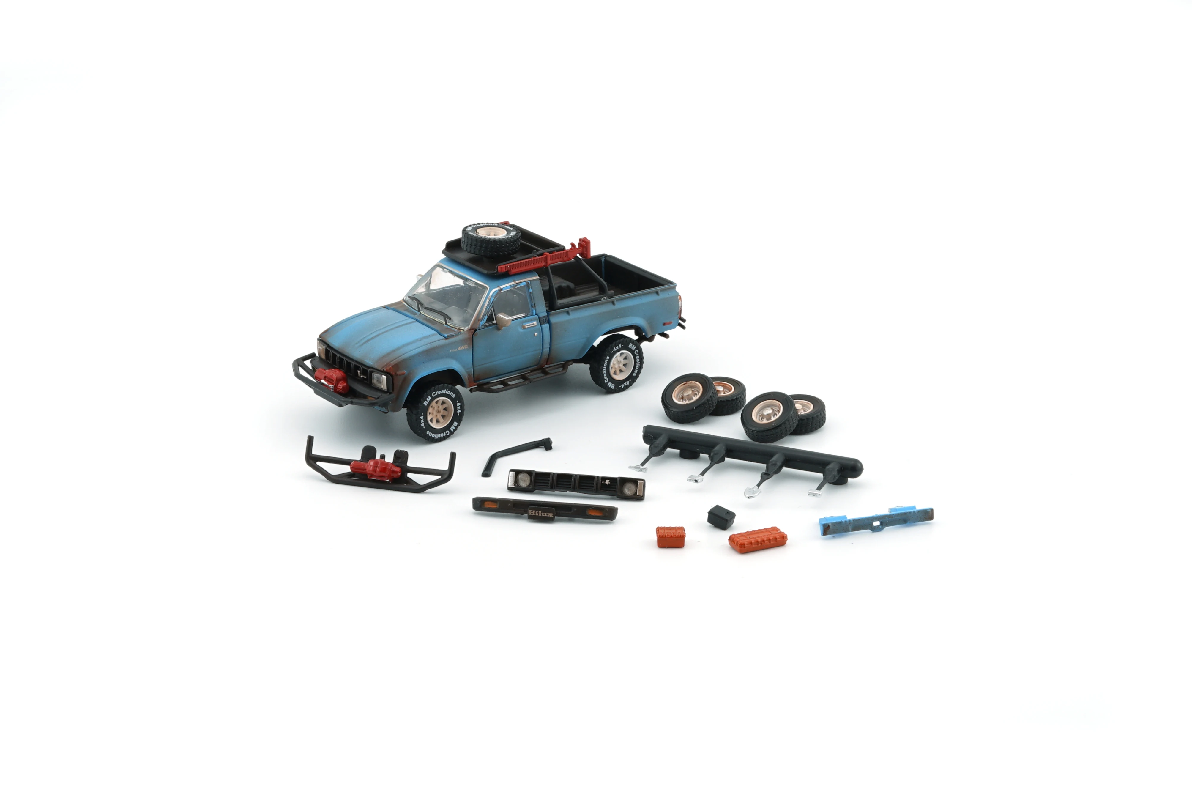 

Presale On October BM Creation 1:64 1980 Hilux N60 N70 Diecast Model Car