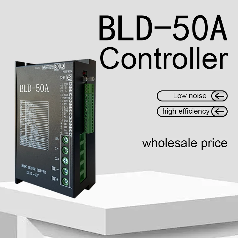 

Бесщеточный двигатель постоянного тока 48 В BLD-50A Контроллер двигателя BLDC Регулятор скорости Драйвер BLDC для фланцевого двигателя BLDC 110