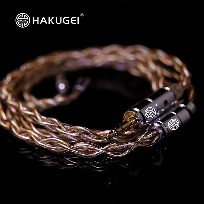 

HAKUGEI Golden Bodhi Gold wisdom 3 elements cable 30 core 22awg 0.78mm MMCX QDC UE upgrade cable