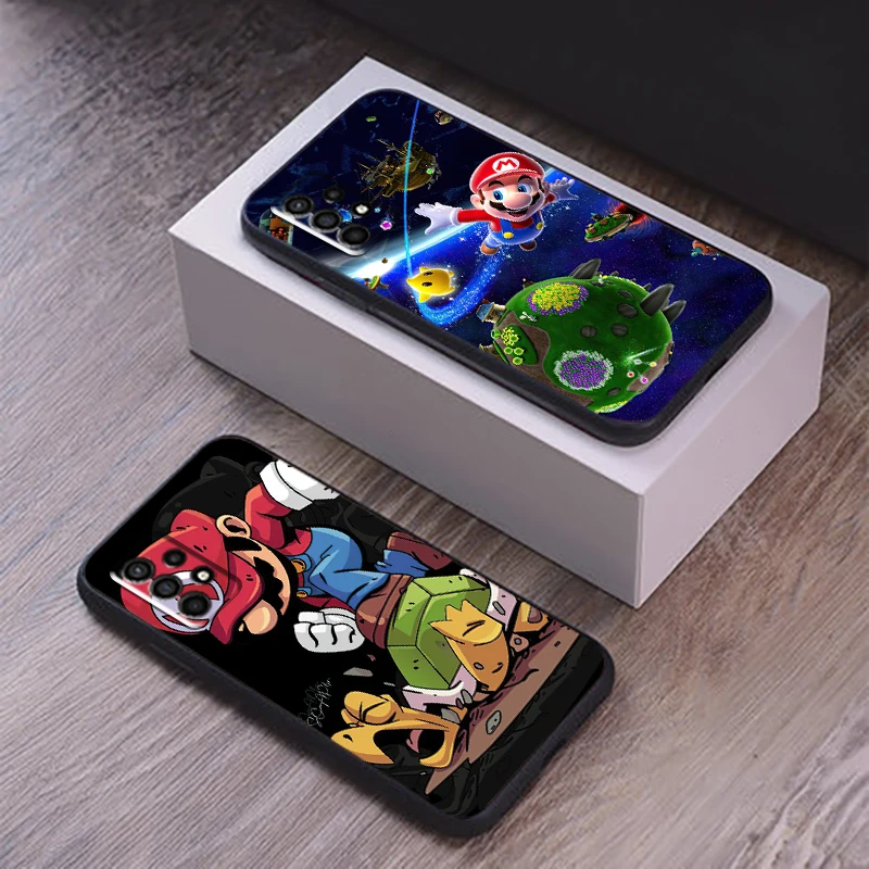 

Super Mario Phone Case For Samsung Galaxy S10 Lite S10E S10 5G S10 S9 S8 Plus Back Liquid Silicon Carcasa Silicone Cover Soft