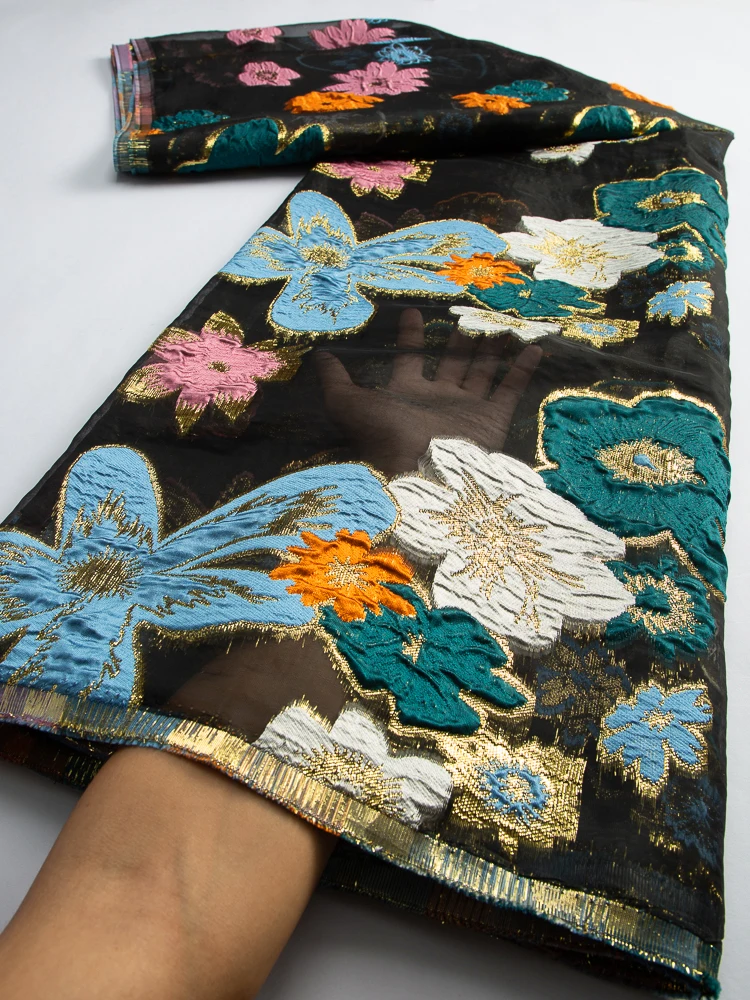 Нигерийская парчовая кружевная ткань 2023 высокое качество Африканское