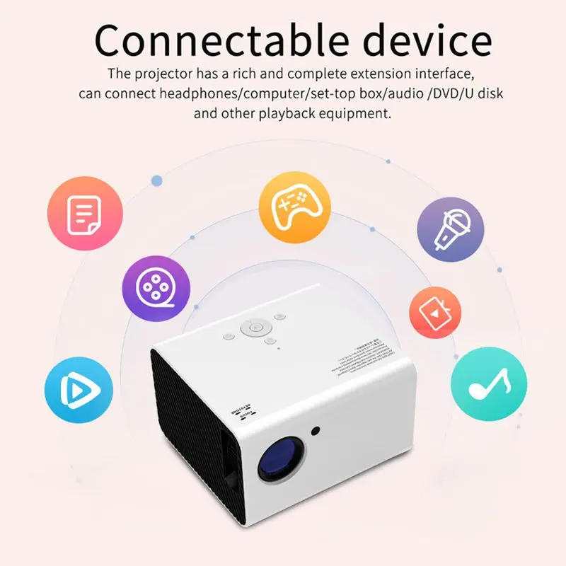 Фото T10 4K Проектор Full HD 1080P Яркость 700 ANSI Android 10.0 WiFi 6 Видеопроектор для домашнего кинотеатра Автофокус №4