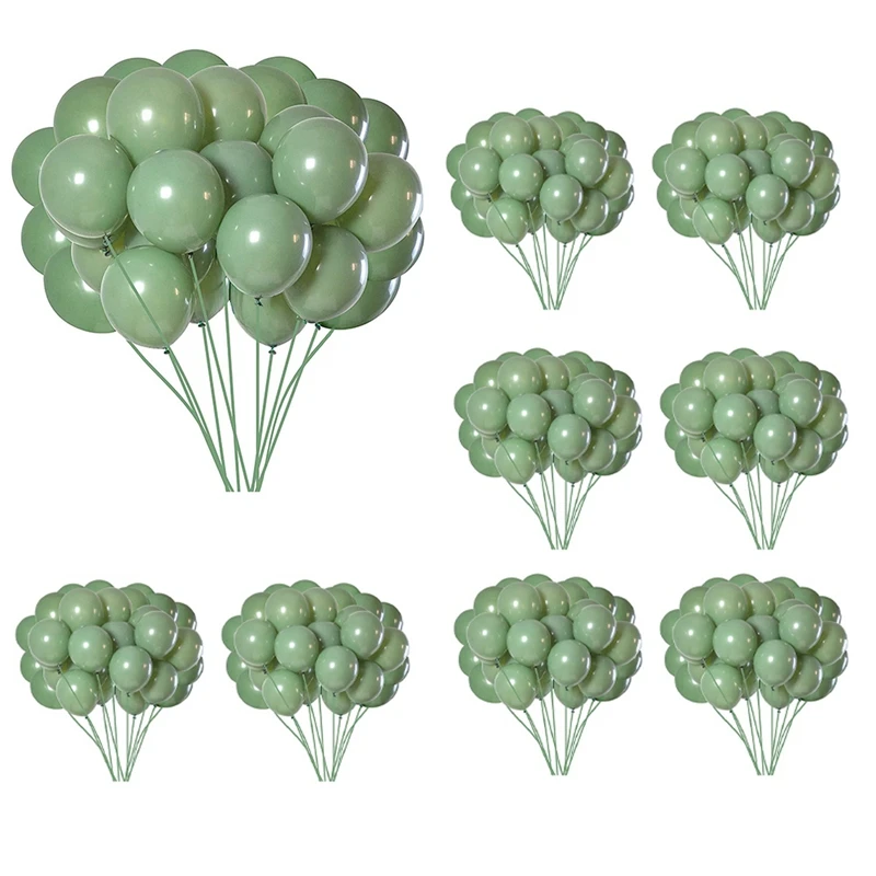 

HLZS-200X Sage Green Balloons,10 Inch Green Party Balloons,Balloon For Birthday Wedding Baby Shower Party Supplies Or Arch