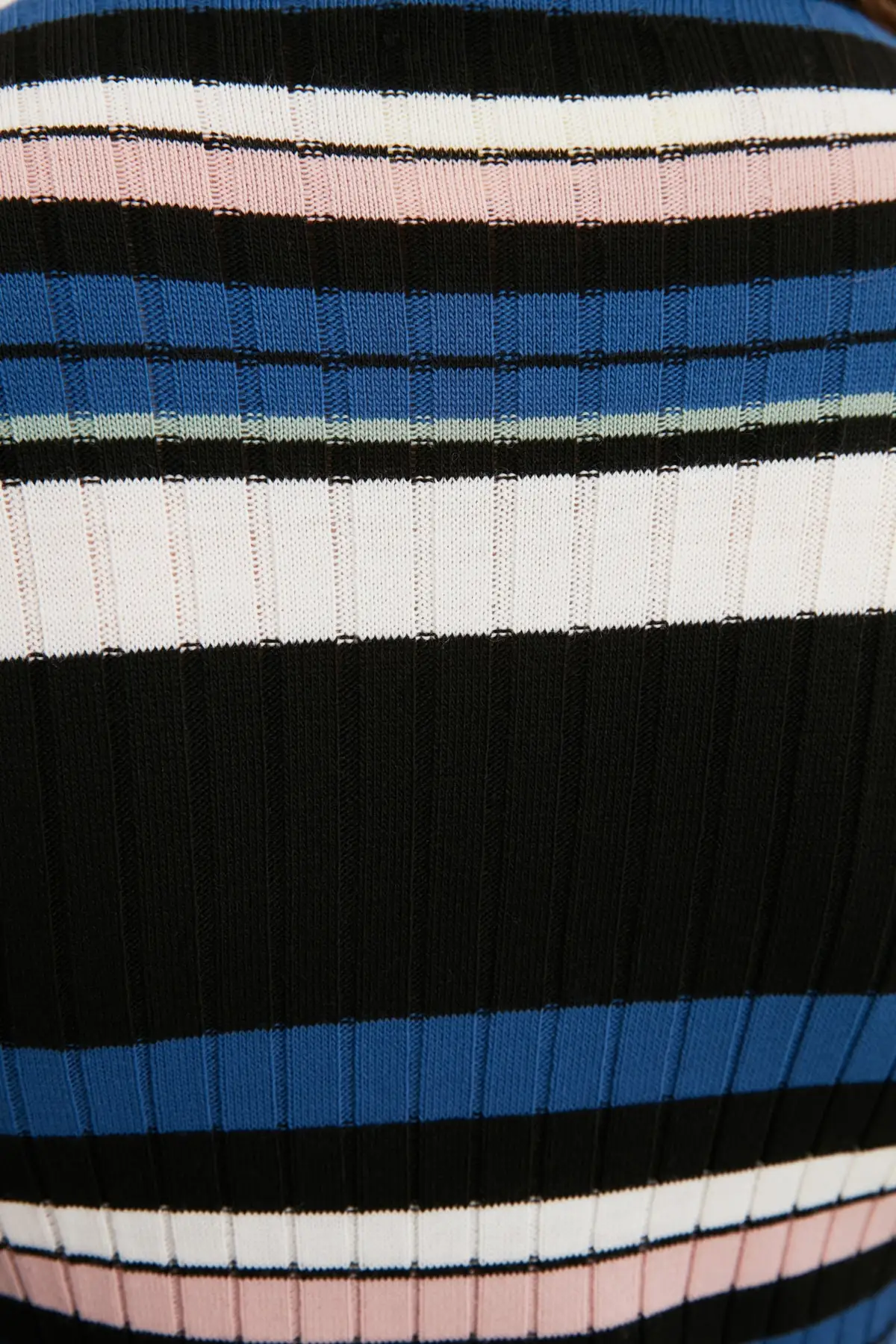 Трикотажное платье в полоску TWOAW22EL0976 | Женская одежда