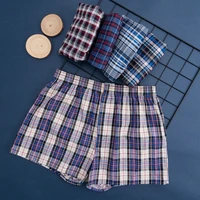 4567 pcs men underwear boxers shorts casual 100cotton sleep underpants plaid comfortable homewear male striped arrow panties