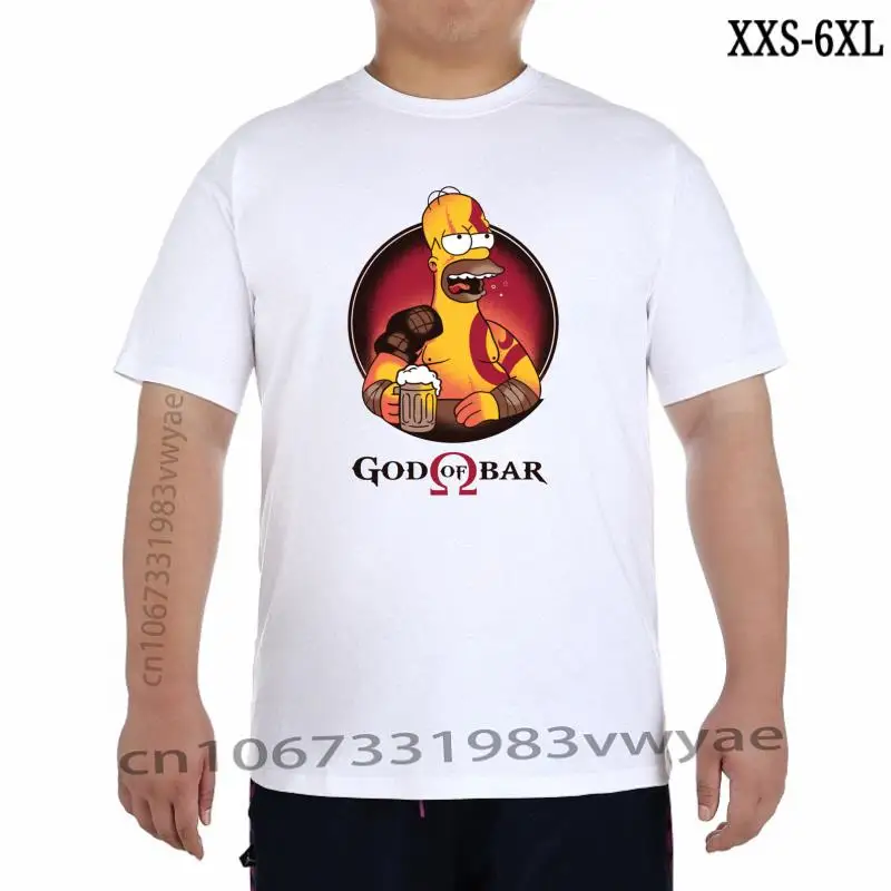 

Женская футболка с круглым вырезом и надписью «God Of Bar God Of War»