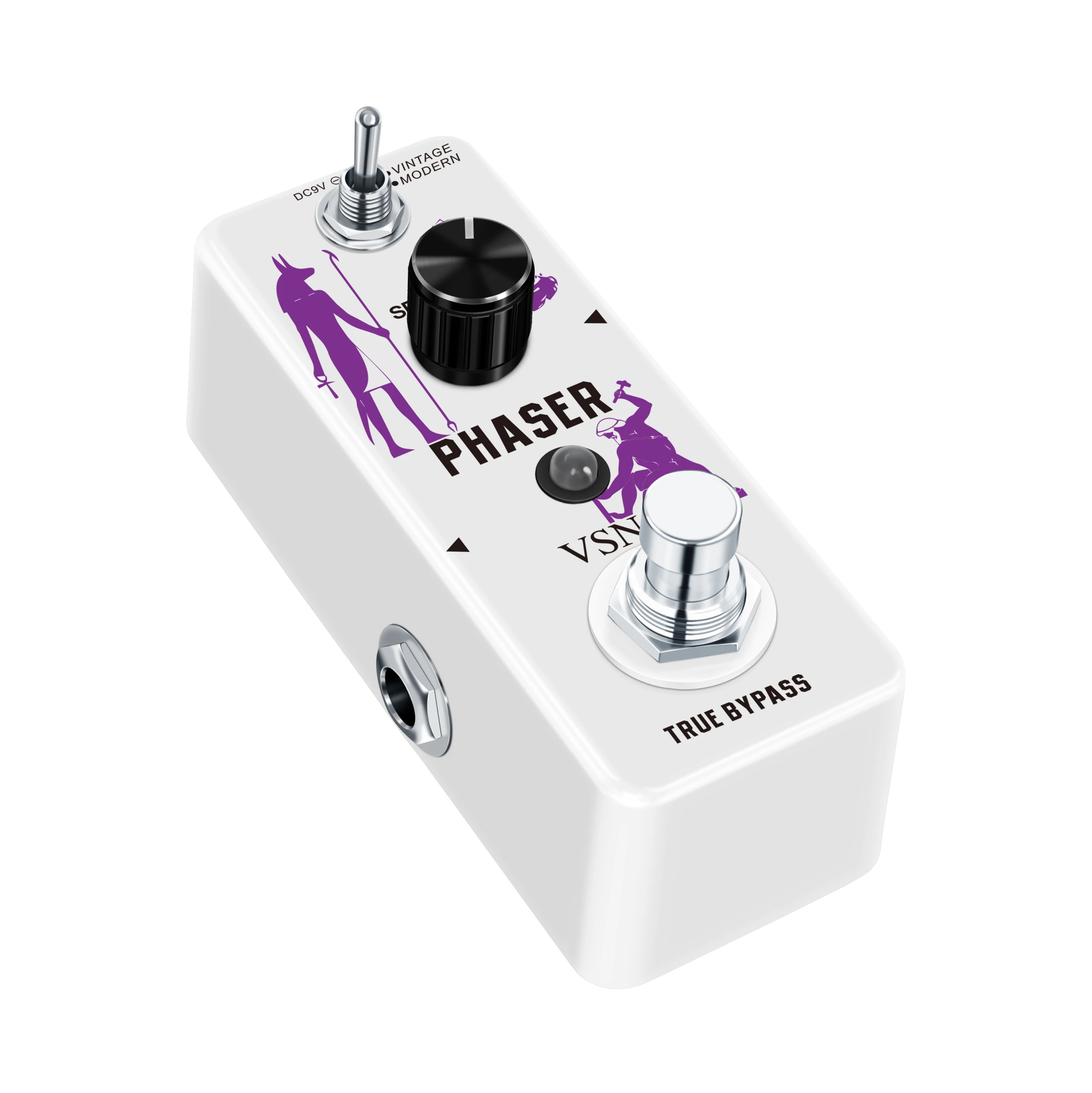 VSN LEF-313 Phaser Pedal Analog Phase Effect Pedal For Electric Guitar Vintage & Modern Modes With Mini Size True Bypass