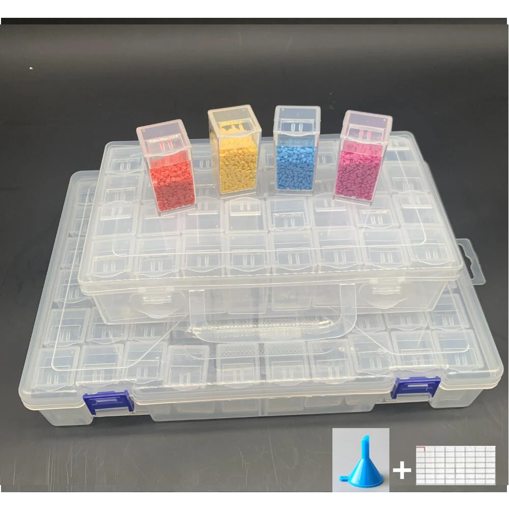 Новая квадратная прозрачная бутылка для хранения 5D алмазная живопись стразы