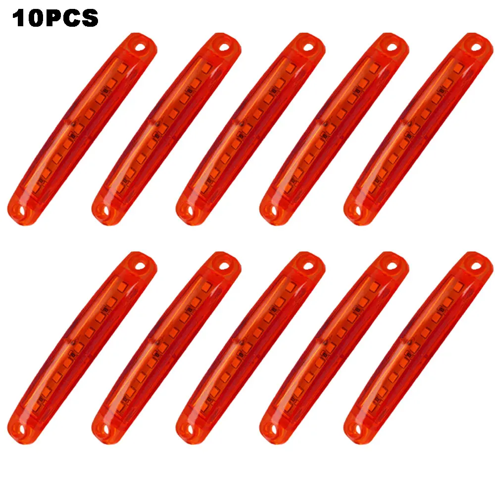 

10PCS 9 LED Truck Side Width Light Universal Car Truck Night Safe Driving Warning Marker Lights Waterproof Signal Lamp 12V 24V