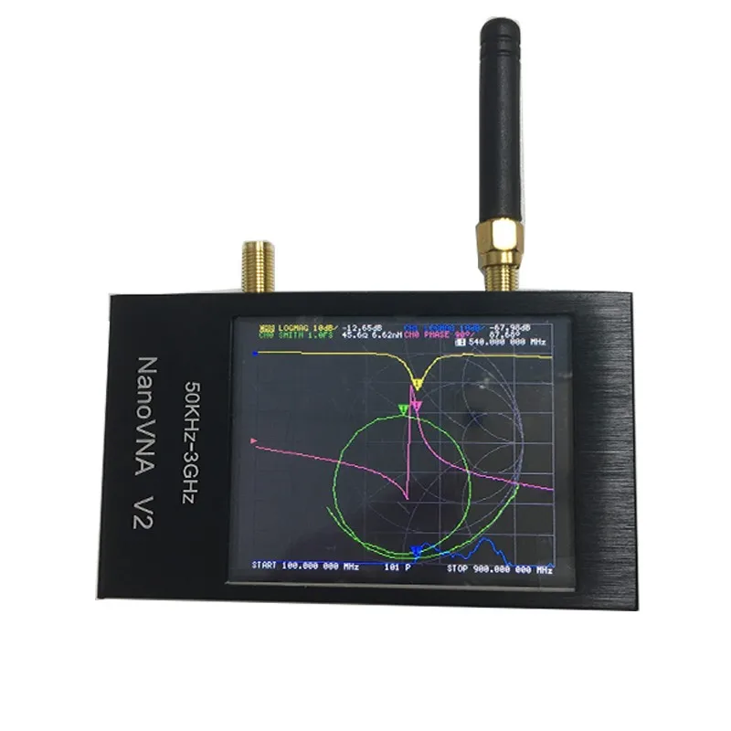 

Параметры 2,8 дюйма, Векторный анализатор сети NanoVNA V2 50 кГц ~ 3g Гц VSWR