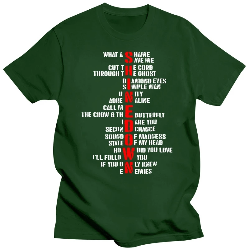 2020 модная мужская футболка Shinedown с надписью Save Me