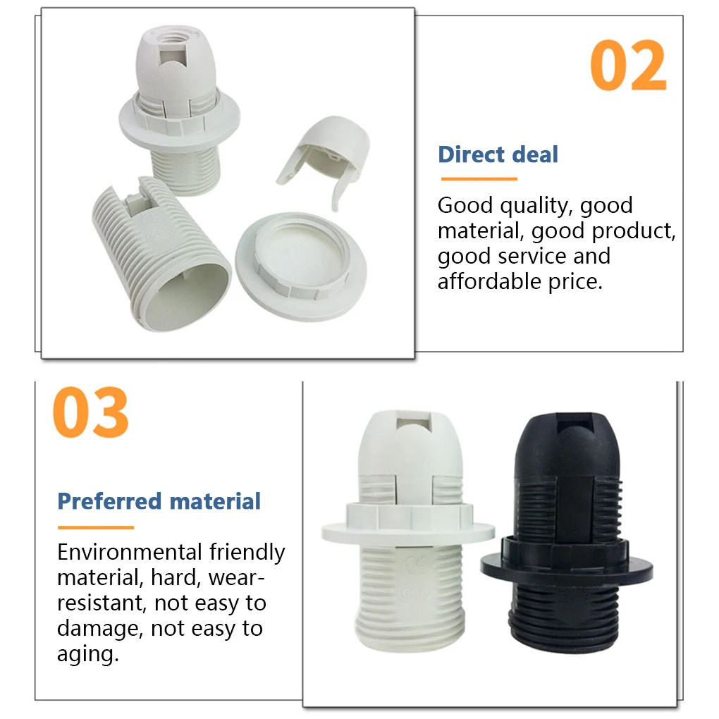 

10 шт., держатель для лампы E14