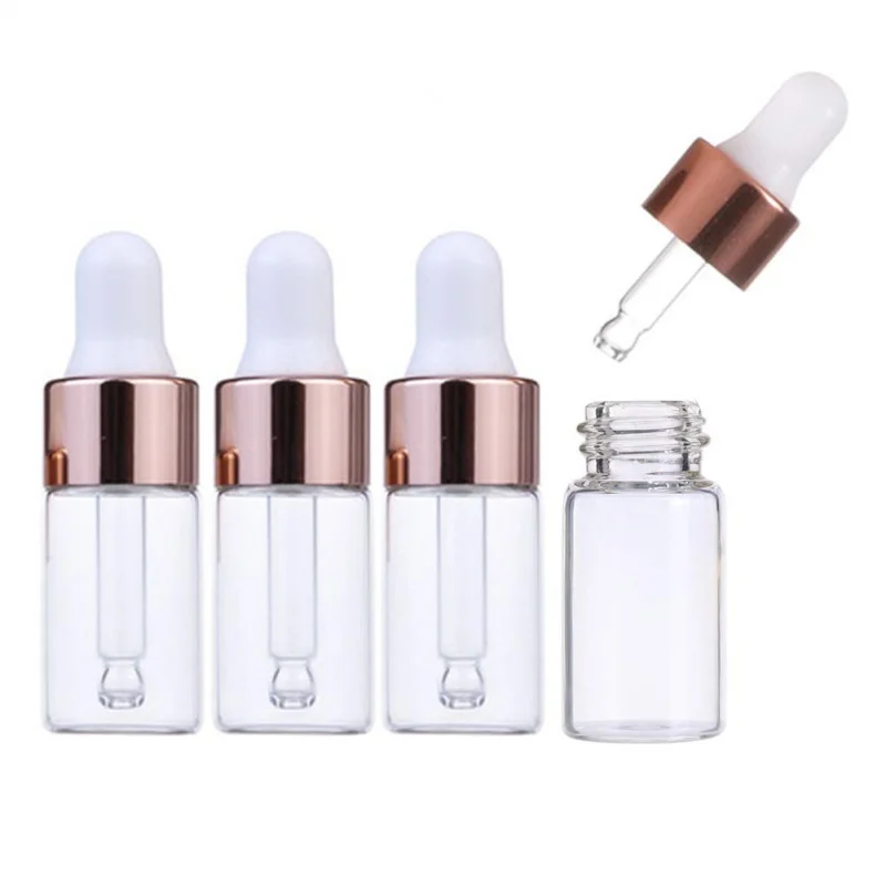 

Essential oil dropper bottle Clear glass vial Dropper bottle Refillable bottles Liquid container with glass dropper