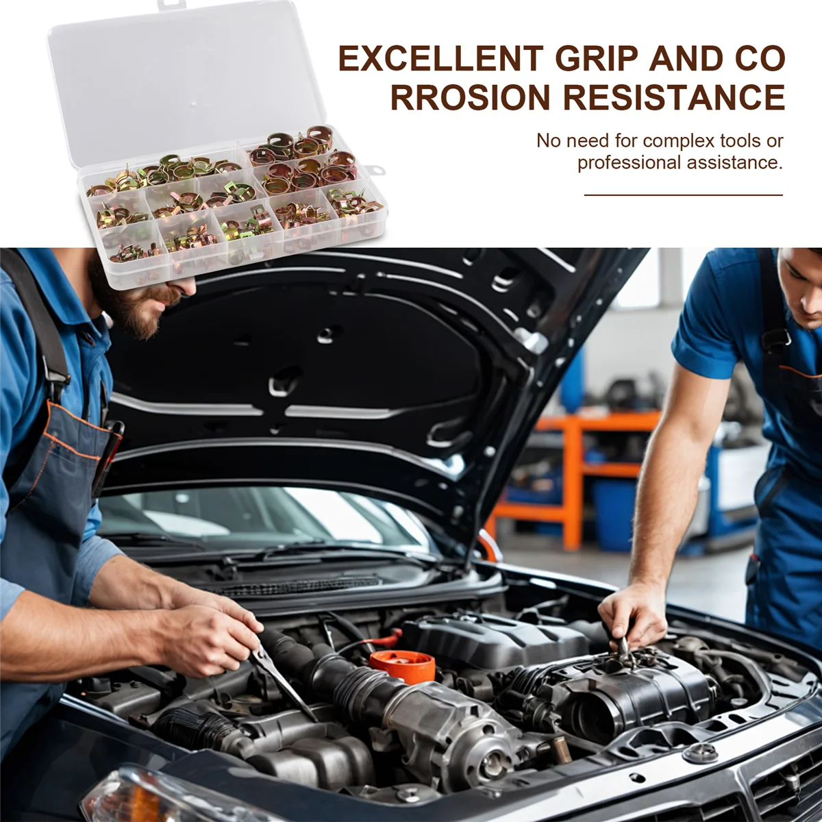 100 шт. пружинные зажимы для автомобиля грузовика мазута воды зажим шланга трубки