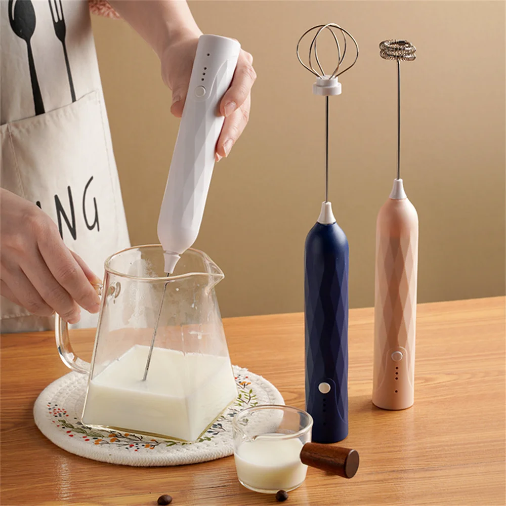 

Egg Beater Creative Small Multifunctional Whisk Coffee Milk Tea Beat Up Cream Stirring Tools Mixer Electric Household Frother