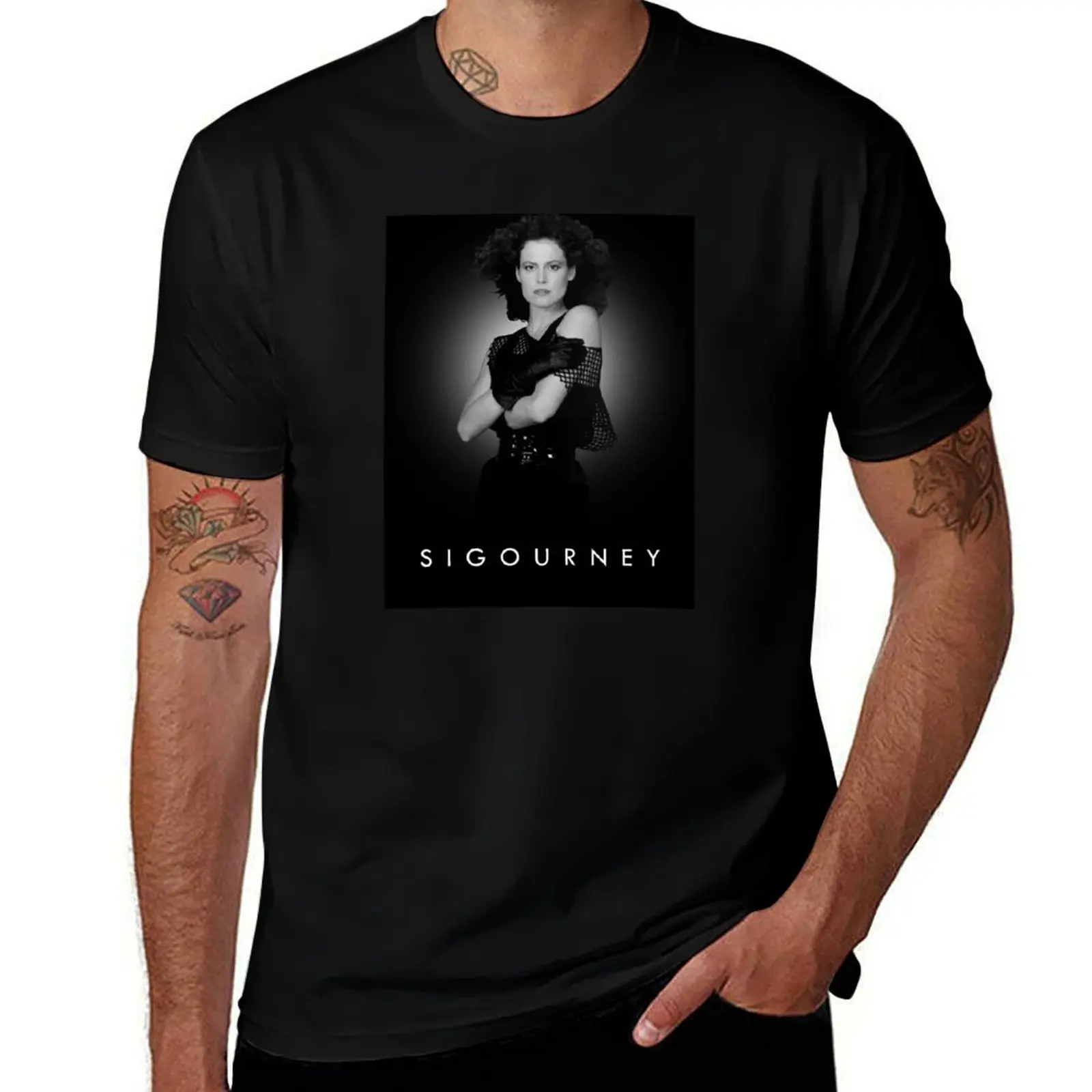 Фото Футболка Сигурни Уирвер с повседневным принтом №1