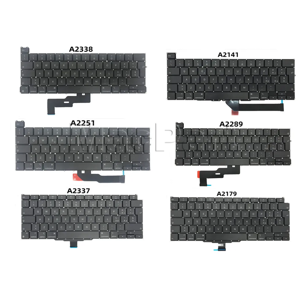 Новая итальянская Клавиатура для ноутбука Macbook Pro A1706A1708 A1989 A1990 A2141 A2251 A2289 A2179 A2337 A2338