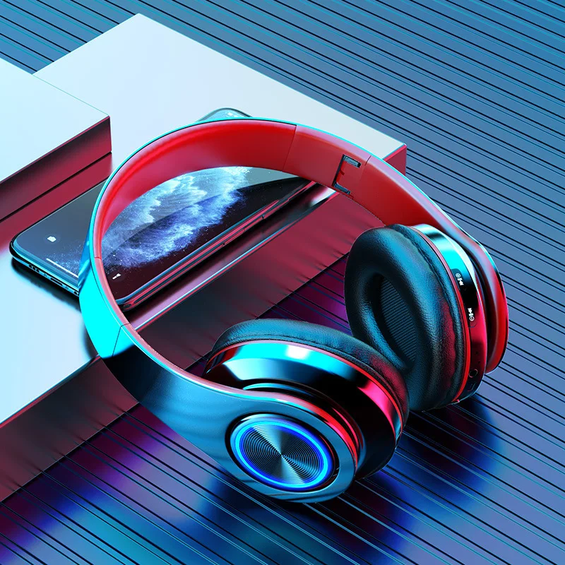 

Bluetooth-наушники B39 беспроводные, с подсветкой