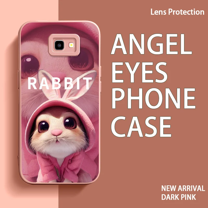 

Case for Samsung Galaxy J4 J6 Plus J5 J7 Prime J7 Core J7 Pro J8 On7 2016 Big Eyed Double eared Rabbit Case Cute Rabbit