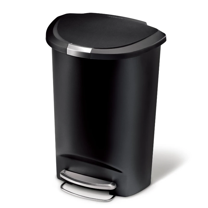 

Пластиковая полукруглая кухонная корзина для мусора gal, Черная