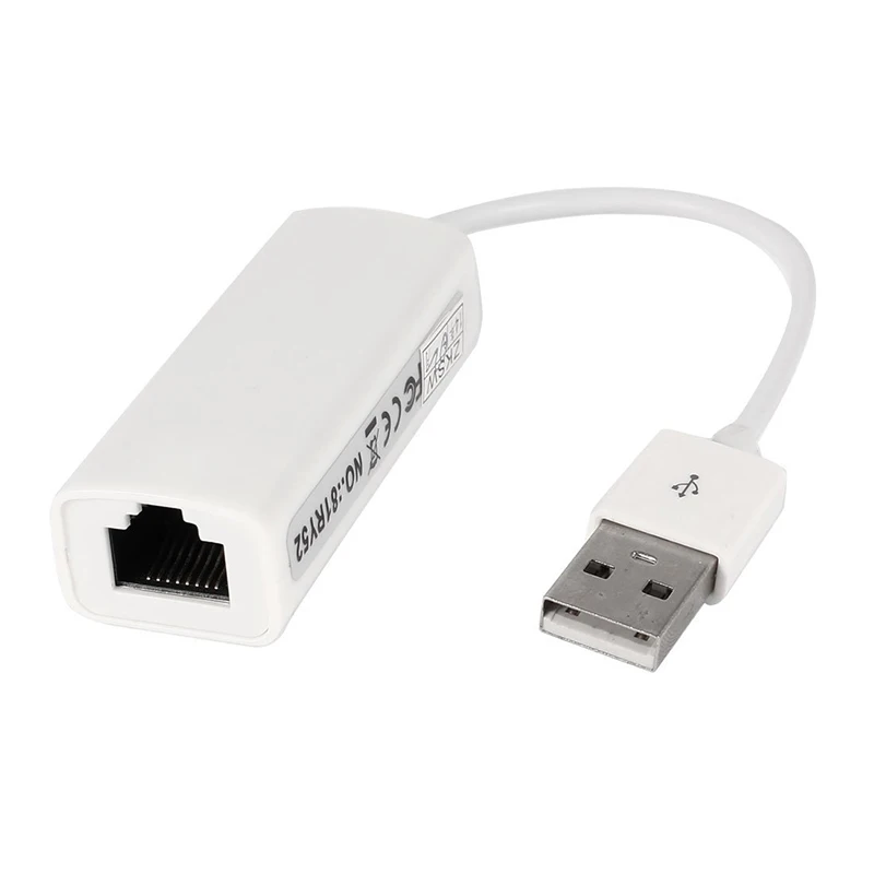 

USB 2.0 Ethernet Adapter Network Card to RJ45 Lan for Xiao-mi Box for Windows 10 PC for Nintend Switch Ethernet 100Mbps