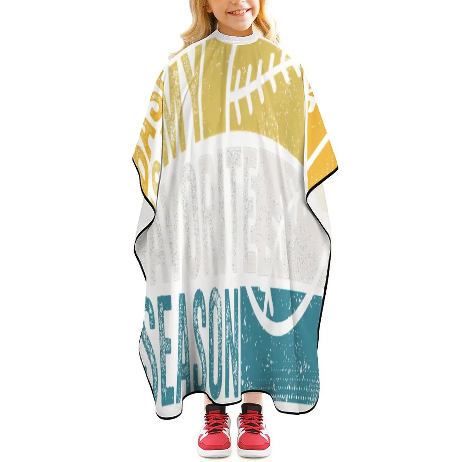 

Детская Водонепроницаемая Парикмахерская накидка, накидка для стрижки волос, фартук для мальчиков и девочек с регулируемой застежкой, бейс...