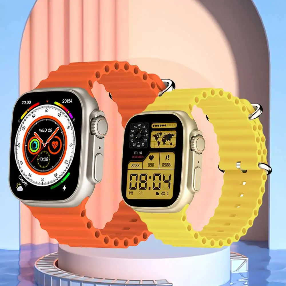 

Часы 8 мужские Ультра Смарт-часы серии 8 230 мАч 240*283 49 мм 1,95 дюйма водостойкие IP68 спортивные Смарт-часы для Apple