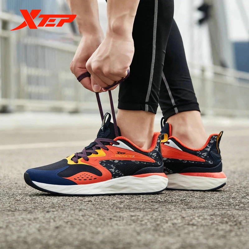 Xtep Men's Running Shoes Winter Male Anti-Slip Shock Absorption Sports Sneakers Men Lace-UP Leisure Shoe Spring 880419116612