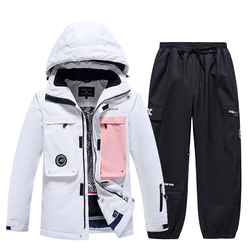 Женская водонепроницаемая лыжная куртка и брюки