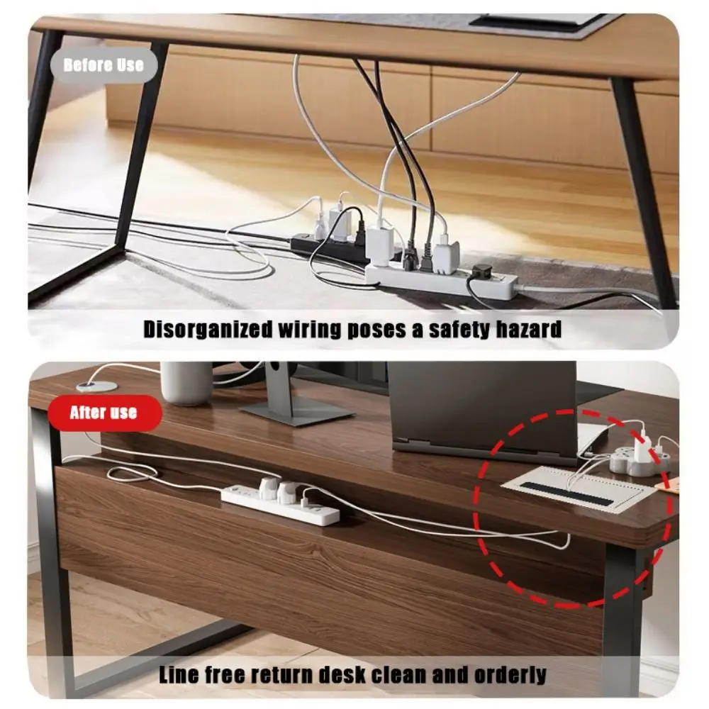 Флип-чехол для конференц-стола коробка резьбы квадратная крышка с отверстием из