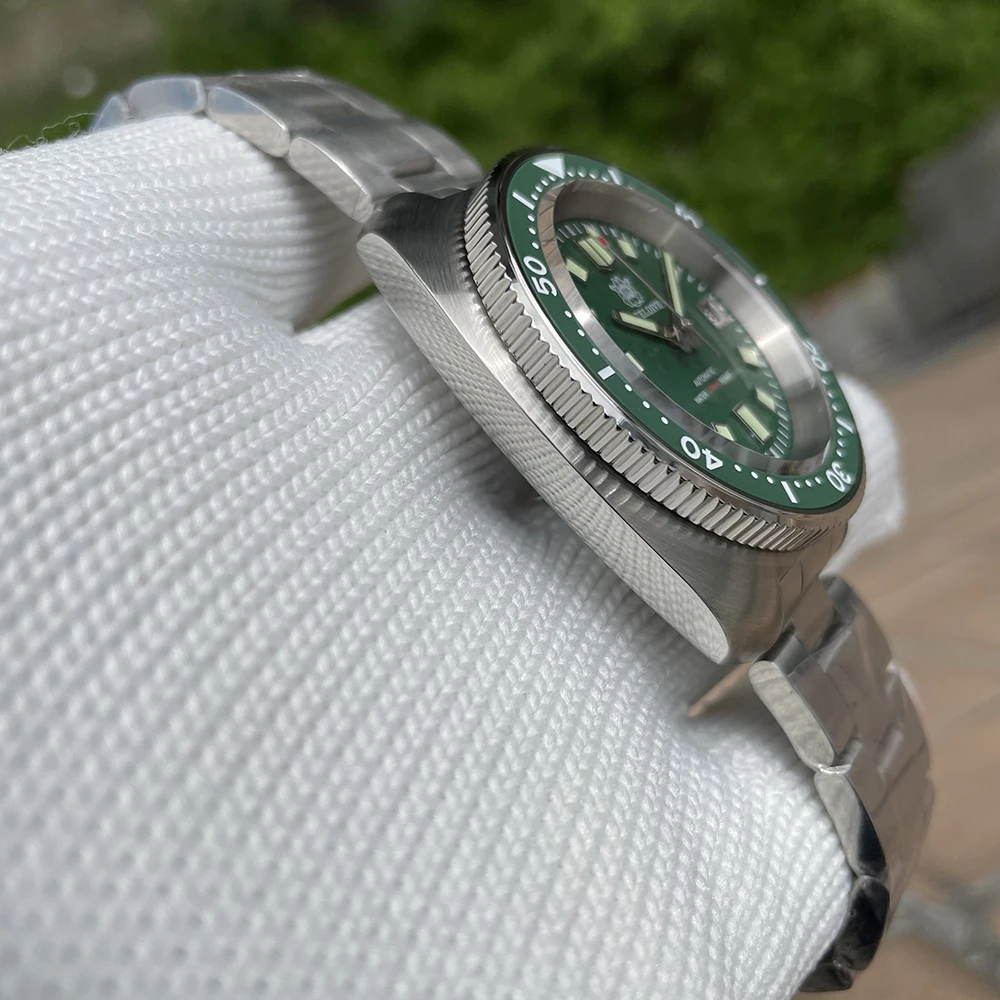 STEELDIVE Мужские дайверские часы Черепаха Автоматические механические наручные 20ATM