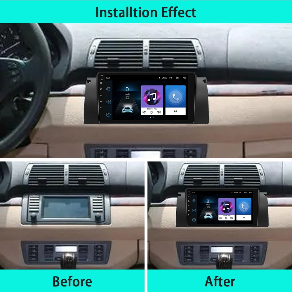 Автомагнитола LeeKooLuu 2DIN Android GPS 4G Wi-Fi DSP Carplay для BMW X5 E53 E39 E38 M5 1995 1996 -2003 - купить по