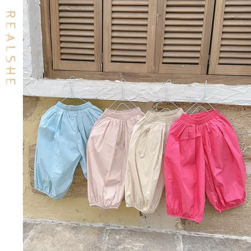 

Sweet Girls Pants Baby Kids Casual Loose Harem Pants for Girls 2023 Spring Summer Girl Soft Pant Children Clothing
