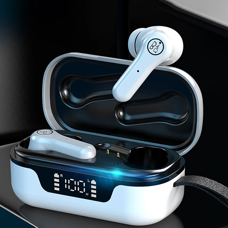 

TWS-наушники с шумоподавлением, сенсорным управлением и микрофоном