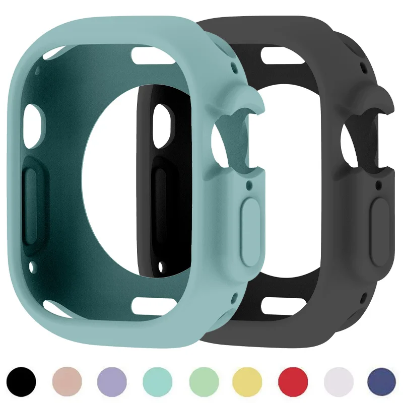 

Candy Cover for Apple Watch Ultra Case 49mm 45mm 41mm Smartwatch TPU Protector Bumper Accessories Iwatch Series 7 8 Accessories
