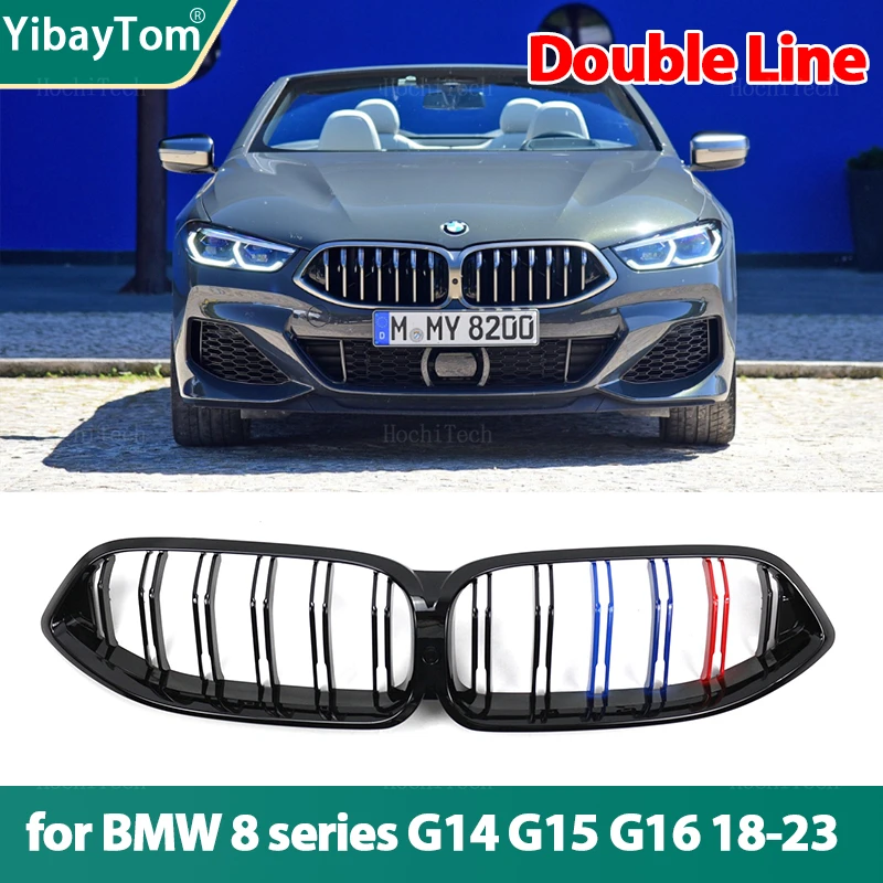 

Передняя решетка для радиатора гоночная решетка подходит для BMW 8 серии G14 G15 G16 2018-2023 автомобильные аксессуары запасная часть двойная решетка