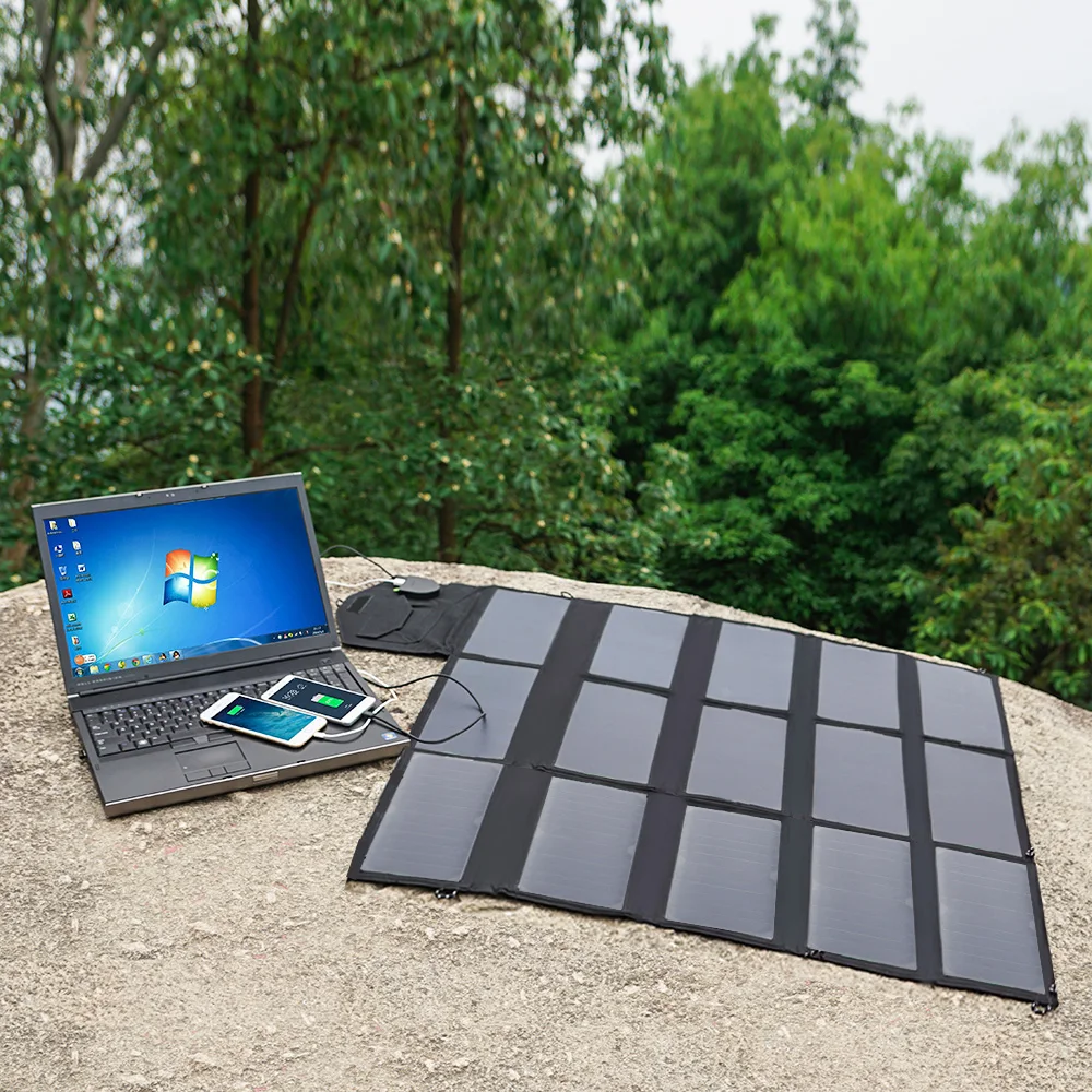 

Folding Solar Panel 18V 100W Portable Outdoors Solar Charger for camping